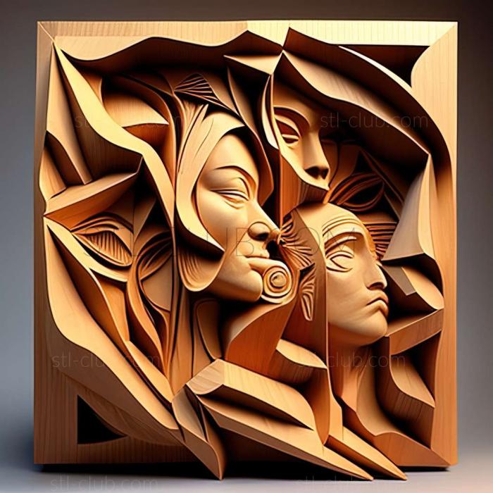 3D мадэль Айрин Паттен, американская художница. (STL)